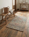 Savannah Threads Collection Area Rug -  Karoo Rectangle Antique Red and Blue  lifestyle 19