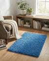 Plush Oasis Collection Area Rug - Serenity (Periwinkle Blue) Rectangle Periwinkle Blue  lifestyle 34