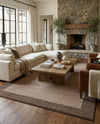 Studio Haven Collection Area Rug -  Conservatory (Light Brown) Rectangle Light Brown  lifestyle 20