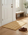Hampton Stripes Wool Collection Area Rug - Montauk Rectangle Latte Brown  lifestyle 35