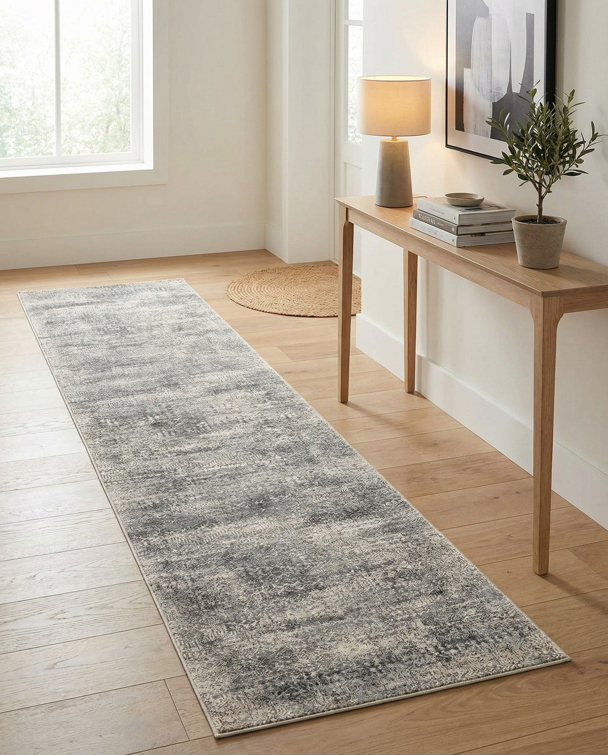 Bloomsbury Elegance Collection Area Rug -  Pimlico Runner Gray  lifestyle 108