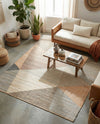 Desert Weave Jute Collection Area Rug -  Mojave Rectangle Multi  lifestyle 16