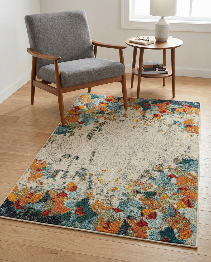 Chromatic Oasis Collection Area Rug -  Twilight Rectangle Multi  lifestyle 33