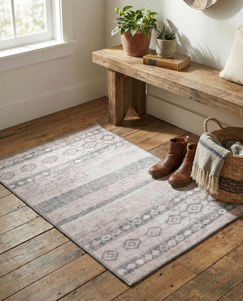 Heritage Elegance Collection Area Rug -  Edinburgh Rectangle Gray  lifestyle 37