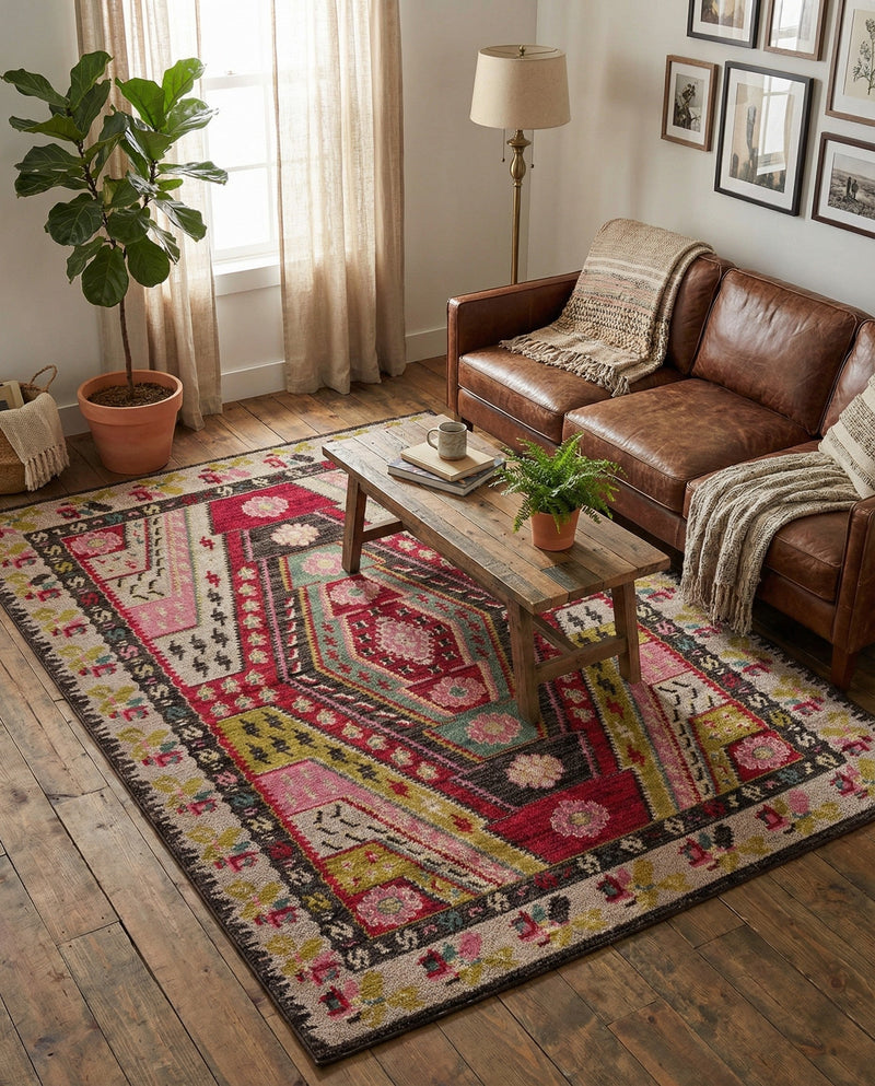 Sedona Vista Collection Area Rug -  Anasazi Rectangle Multi  lifestyle 23