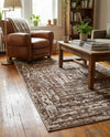Sanctuary Retreat Collection Area Rug -  Asylum Rectangle Chocolate Brown  lifestyle 25