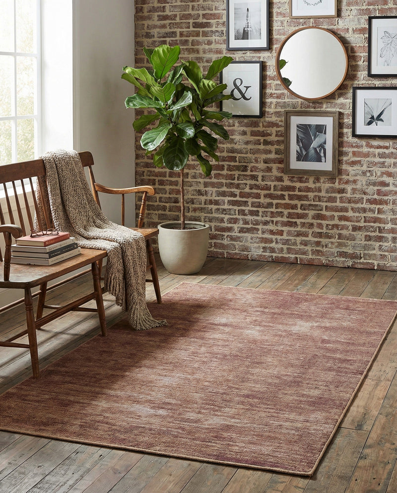 Sahara Essence Collection Area Rug - Oasis (Brown) Rectangle Brown  lifestyle 7