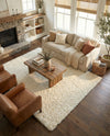 Eternal Plush Oasis Collection Area Rug -  Tranquility (Pearl) Rectangle Pearl  lifestyle 19