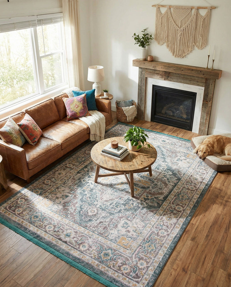 Caribbean Breeze Collection Area Rug -  Andros Rectangle Gray  lifestyle 23