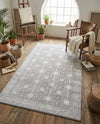 Heritage Elegance Collection Area Rug -  Chatsworth Rectangle Gray  lifestyle 9