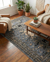 Tabriz Tapestries Collection Area Rug - Azerbaijan (Gray) Rectangle Gray  lifestyle 26
