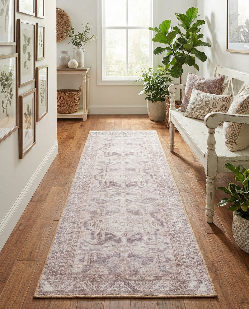 Heritage Elegance Collection Area Rug -  Charlottenburg Runner Gray  lifestyle 47