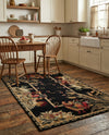 Rural Charm Collection Area Rug - Meadowbrook Rectangle Black  lifestyle 49