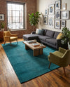Soho Elegance Collection Area Rug - Chelsea (Turquoise) Rectangle Turquoise  lifestyle 10