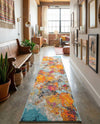 Colorburst Oasis Collection Area Rug -  Spectrum Runner Multi  lifestyle 48