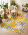 Meadow Breeze Collection Area Rug -  Clover Rectangle Yellow  lifestyle 27