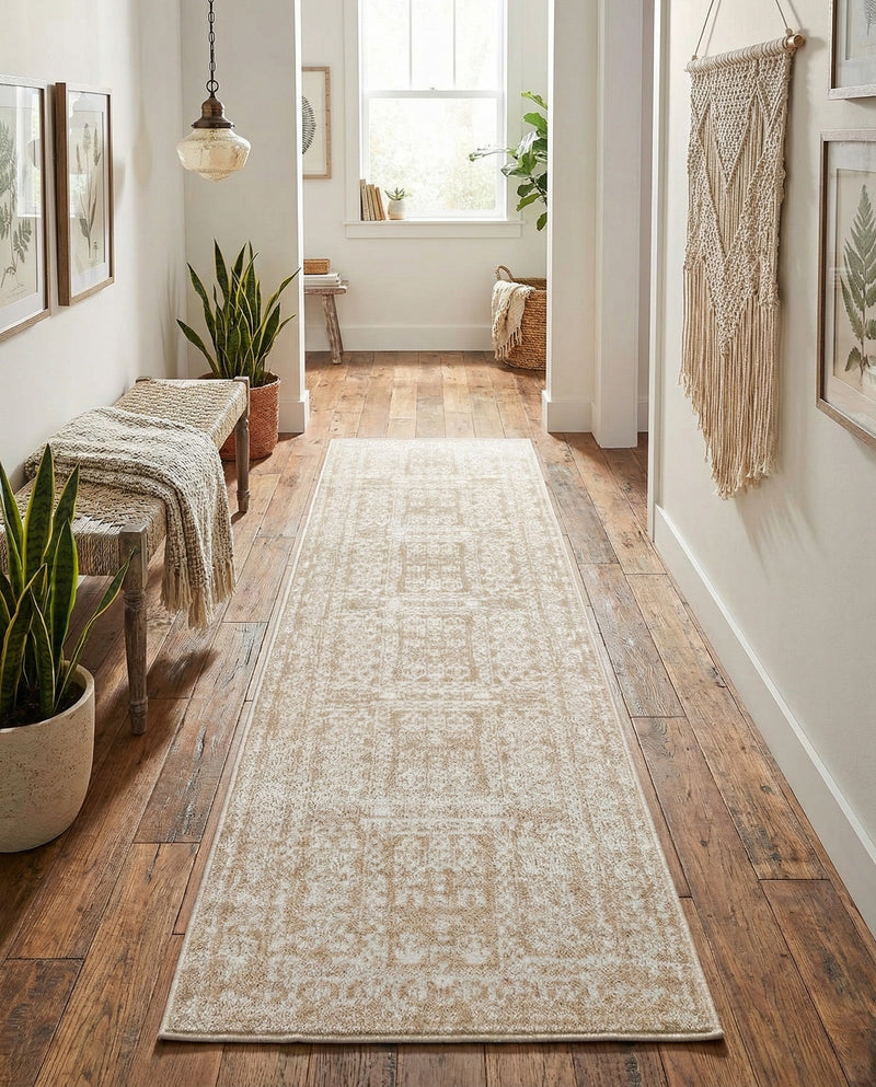 Cambridge Classics Collection Area Rug - Trinity (Beige) Runner Beige  lifestyle 75