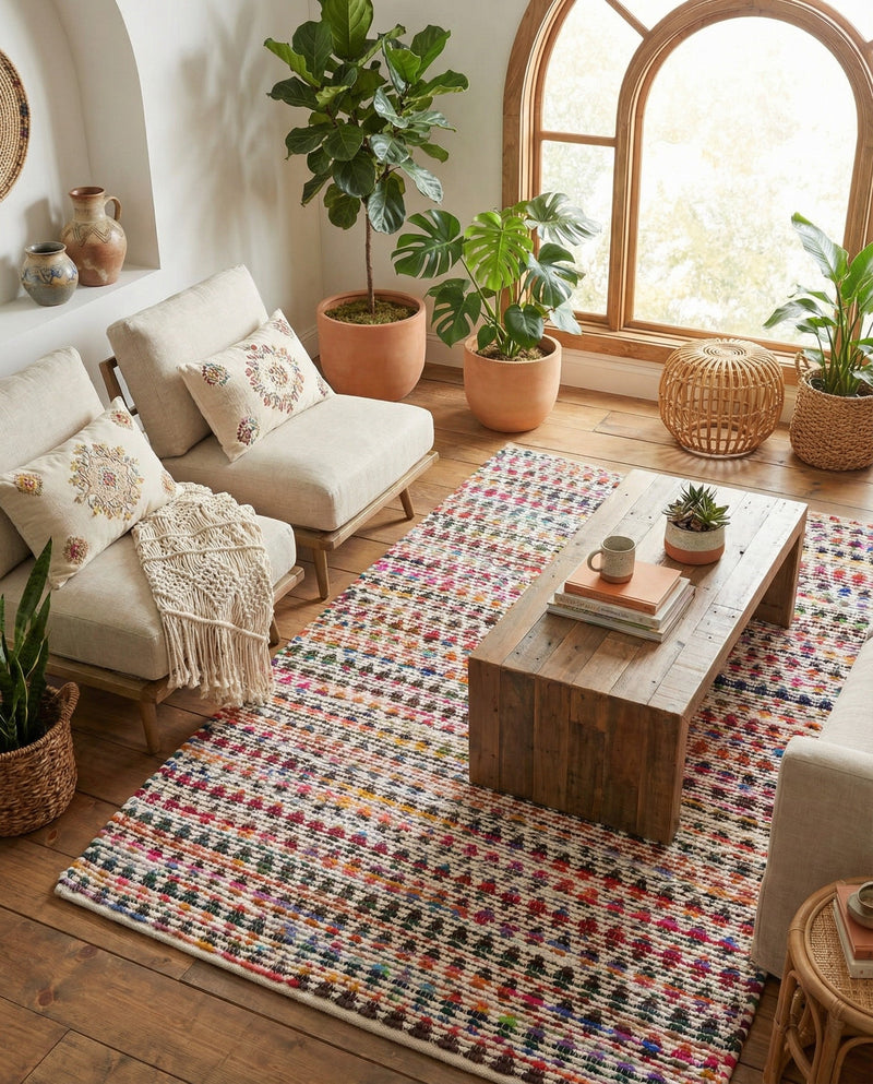 Woven Udaipur Collection Area Rug - Howrah Rectangle Multi  lifestyle 12