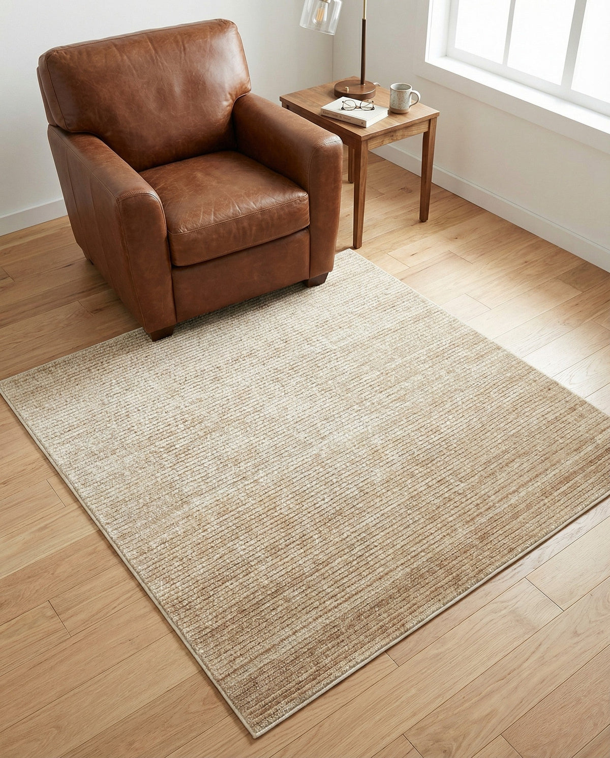 Jewel Oasis Collection Area Rug - Sapphire (Ivory) Square Ivory  lifestyle 90