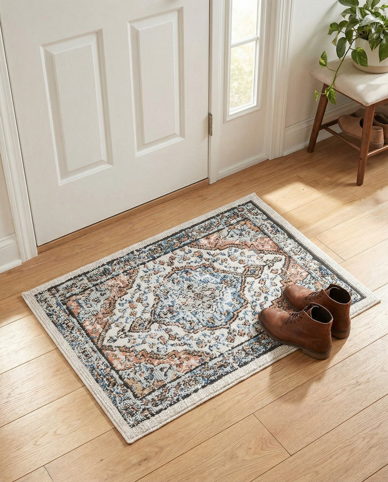 Mykonos Manor Collection Area Rug - Delos Rectangle Ivory  lifestyle 11