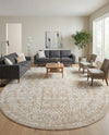 Cambridge Classics Collection Area Rug - Trinity (Beige) Oval Beige  lifestyle 38
