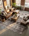 Geneva Terrace Collection Area Rug - Montreux Rectangle Beige  lifestyle 10