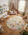 Wonder Tykes Collection Area Rug -  Kaleidoscope Round Multi  lifestyle 34