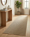 Sahara Sands Collection Area Rug -  Akhetaten Runner Natural and Brown  lifestyle 41