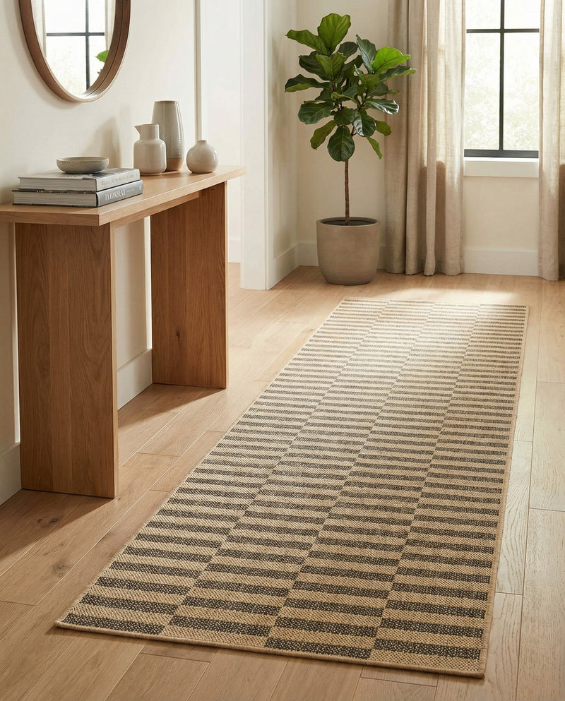 Sahara Sands Collection Area Rug -  Akhetaten Runner Natural and Brown  lifestyle 41