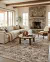 Gobi Sands Collection Area Rug -  Badain Rectangle Cream  lifestyle 32