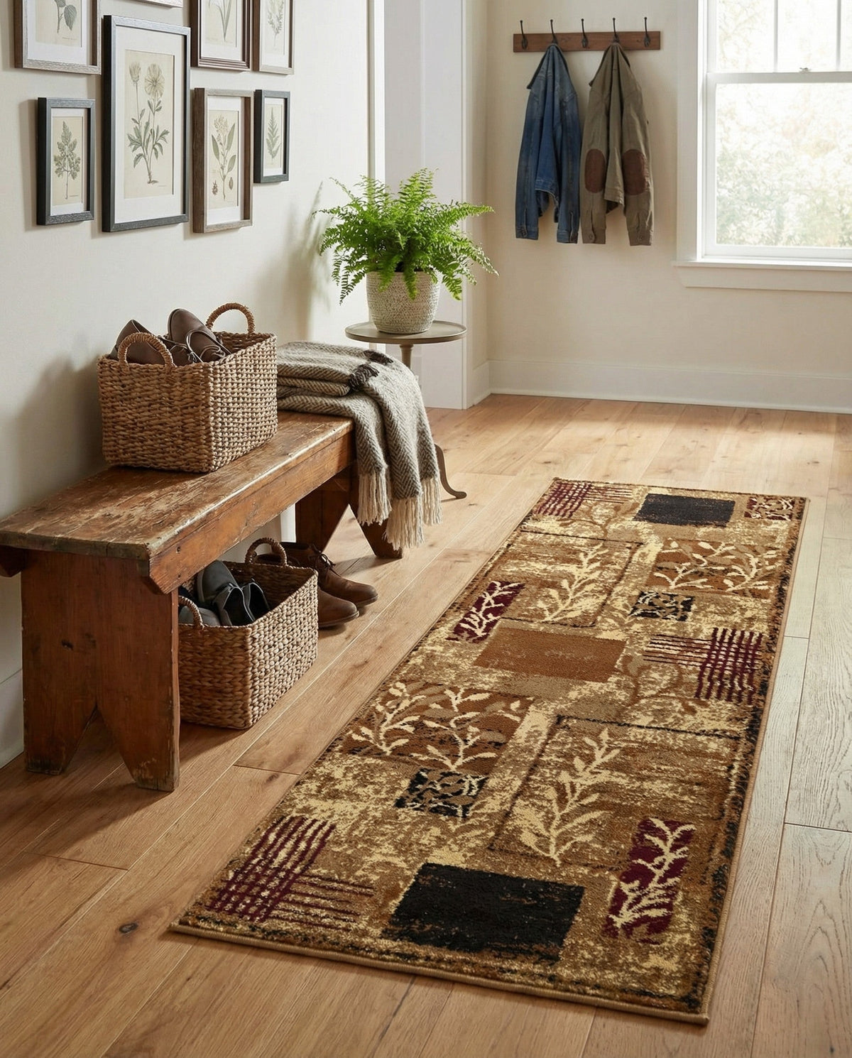 Bistro Lounge Collection Area Rug -  Affogato Runner Beige  lifestyle 134