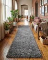 Eternal Plush Oasis Collection Area Rug -  Tranquility (Smoke) Runner Smoke  lifestyle 78