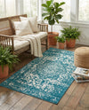 Georgetown Rugs Collection Area Rug - Dupont (Turquoise) Rectangle Turquoise  lifestyle 5