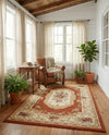 Versailles Elegance Collection Area Rug -  Louveciennes (Brick Red) Rectangle Brick Red  lifestyle 16