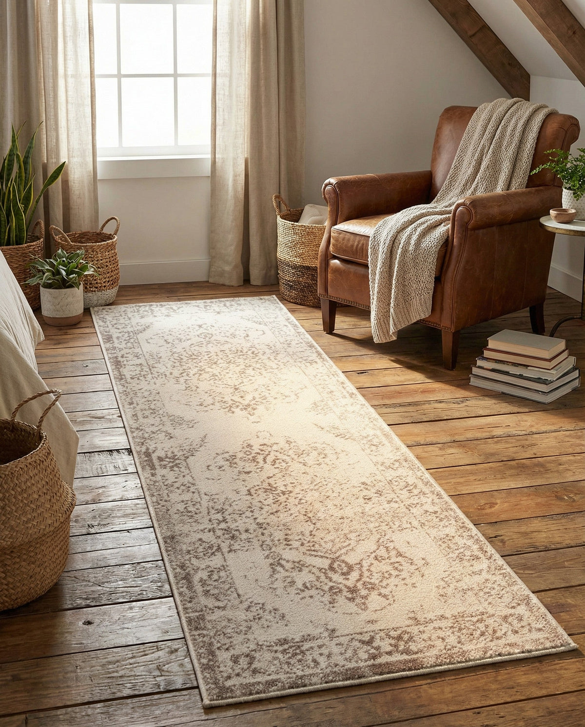 Cambridge Classics Collection Area Rug -  Magdalene (Ivory) Runner Ivory  lifestyle 85