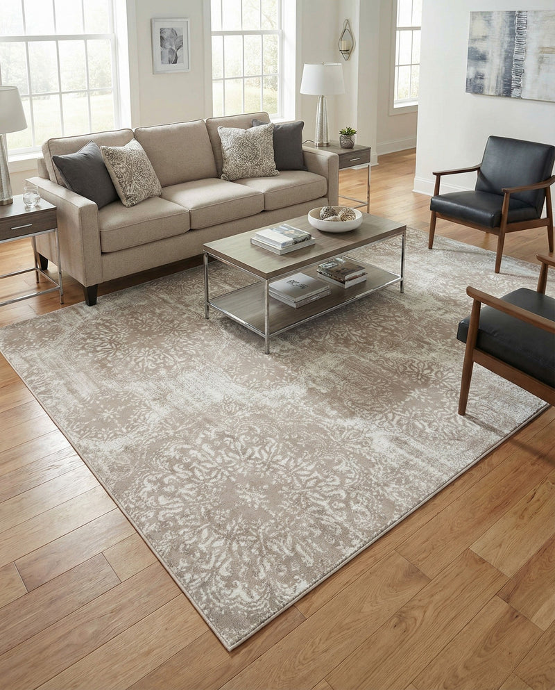 Riviera Elegance Collection Area Rug -  Monaco (Beige) Rectangle Beige  lifestyle 18