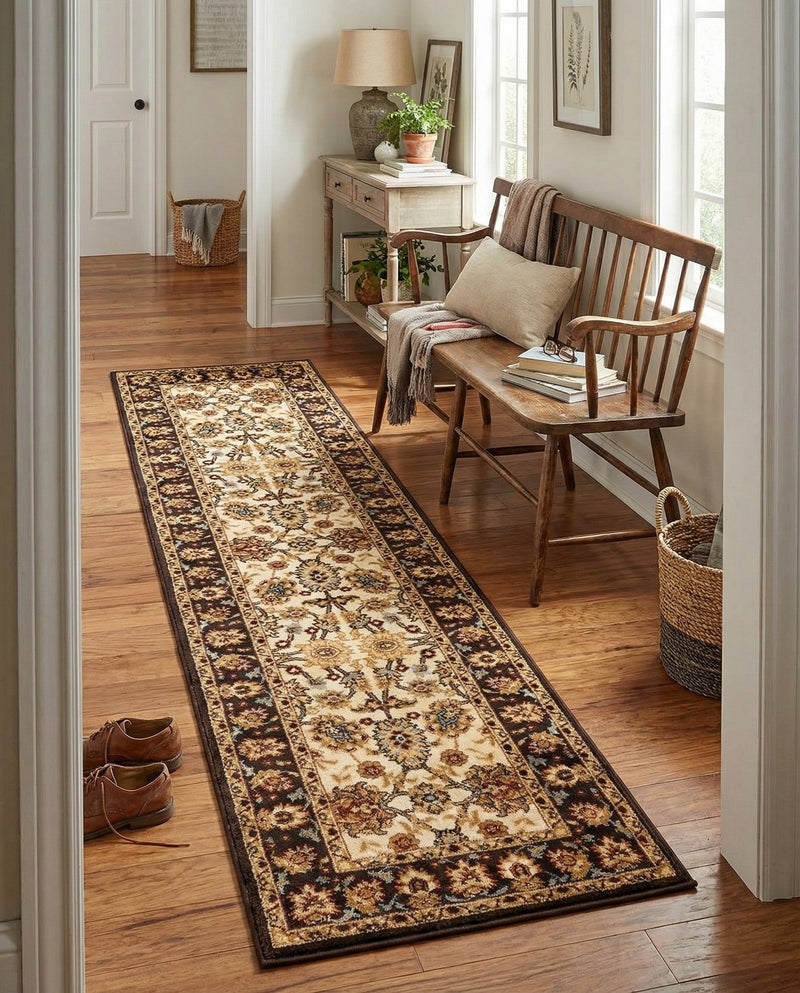 Jaipur Elegance Collection Area Rug -  Jal Runner Cream  lifestyle 55