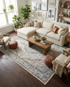 Mykonos Manor Collection Area Rug - Delos Rectangle Blue  lifestyle 13