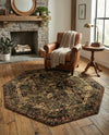 Neptune Elegance Collection Area Rug -  Galatea (Green) Octagon Green  lifestyle 69