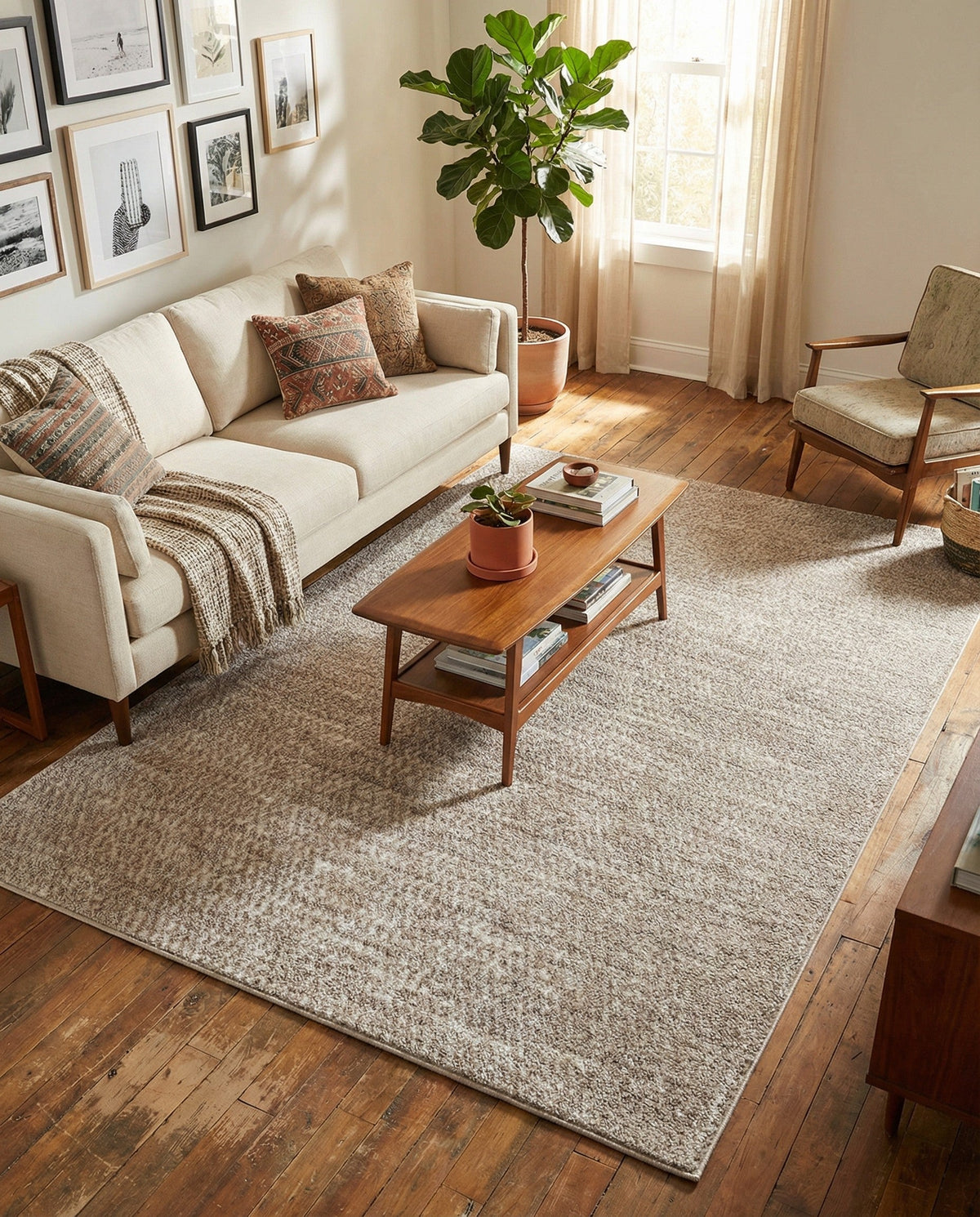 Sienna Collection Area Rug -  Verona Rectangle Cloud Gray  lifestyle 52