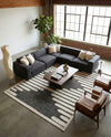 Monochrome Collection Area Rug -  Ash Rectangle Gray  lifestyle 26