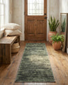 Sahara Essence Collection Area Rug - Oasis (Green) Runner Green  lifestyle 57