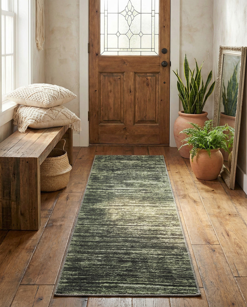 Sahara Essence Collection Area Rug - Oasis (Green) Runner Green  lifestyle 57
