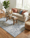 Coastal Manor Collection Area Rug -  Sailview Rectangle Dark Blue  lifestyle 10