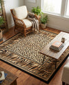 Savannah Sojourn Collection Area Rug -  Chobe Square Light Brown  lifestyle 59