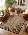 Savannah Sojourn Collection Area Rug -  Chobe Rectangle Light Brown  lifestyle 11