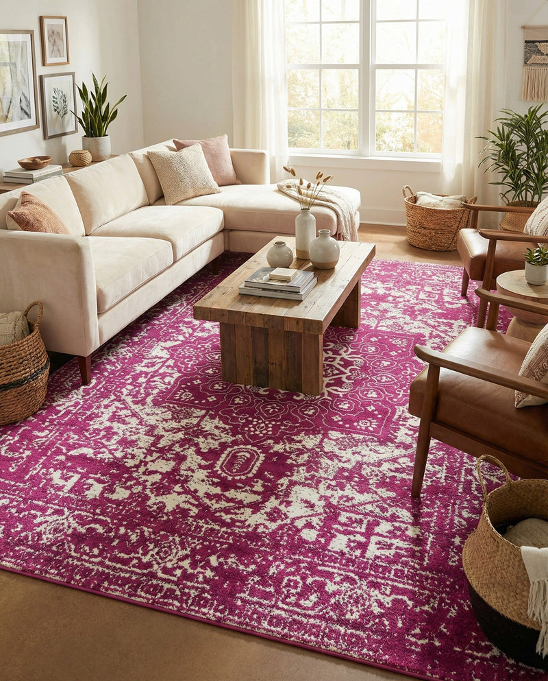 Georgetown Rugs Collection Area Rug - Dupont (Purple) Rectangle Purple  lifestyle 7