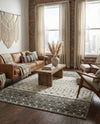 Mediterranean Lattice Collection Area Rug -  Casablanca (Ivory and Gray) Rectangle Ivory and Gray  lifestyle 19