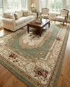 Versailles Elegance Collection Area Rug -  Louveciennes (Green) Rectangle Green  lifestyle 5