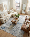 Aegean Elegance Washables Collection Area Rug -  Paros Rectangle Ivory Gray  lifestyle 5